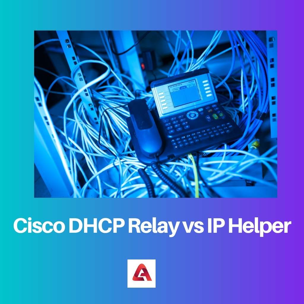 Retransmisión DHCP de Cisco frente a ayudante de IP