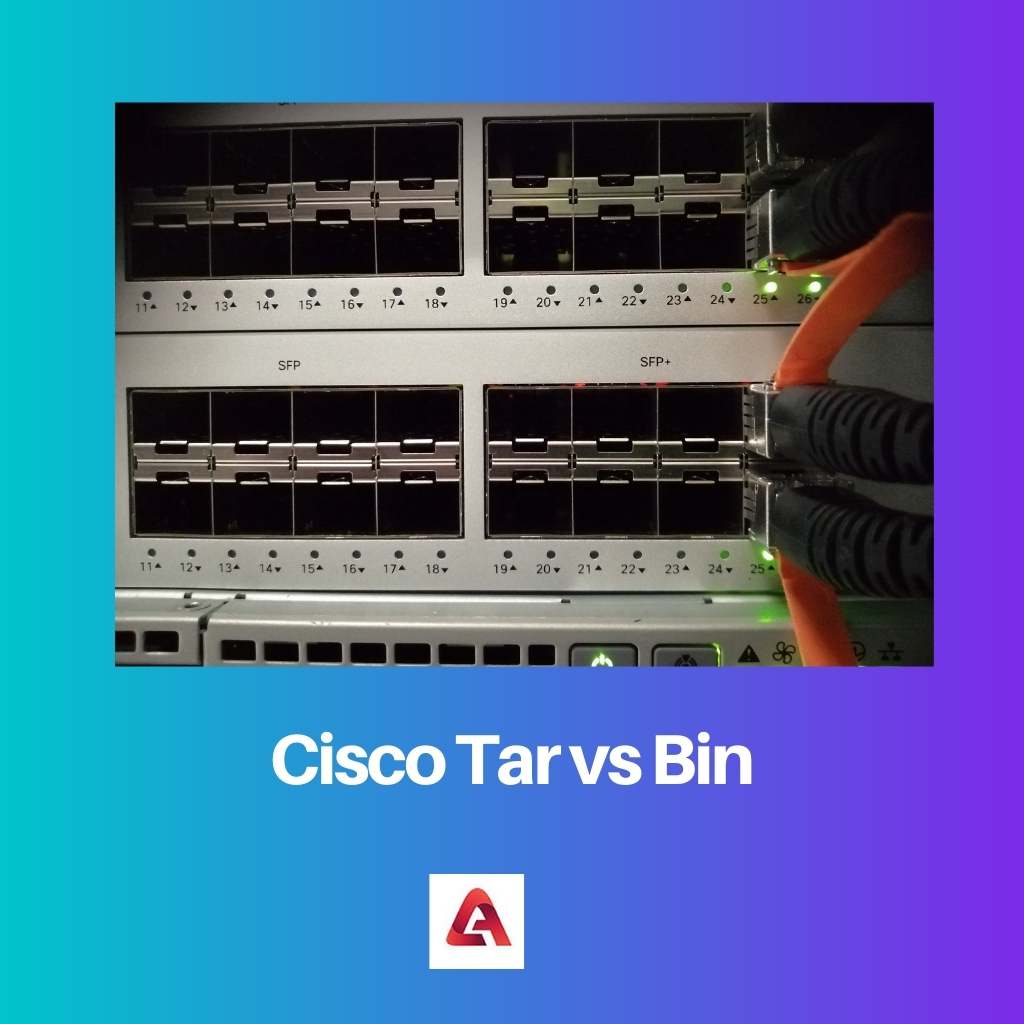 Cisco Tar versus Bin