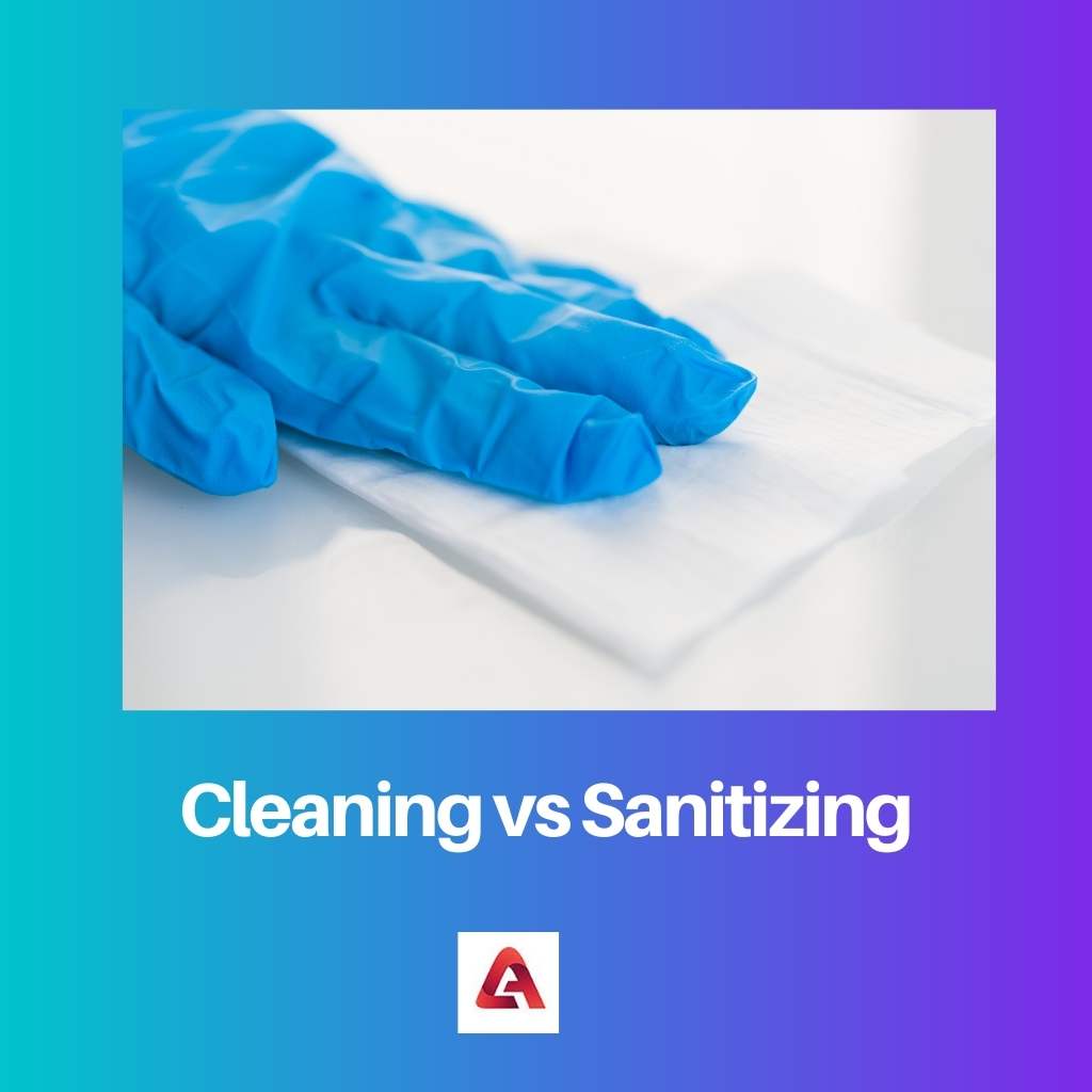 Limpieza vs Sanitización
