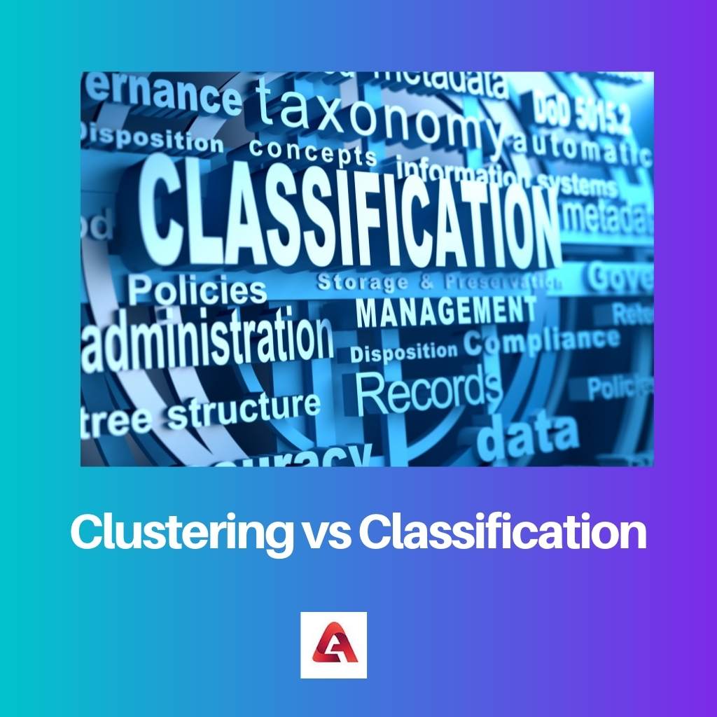 Regroupement vs Classification