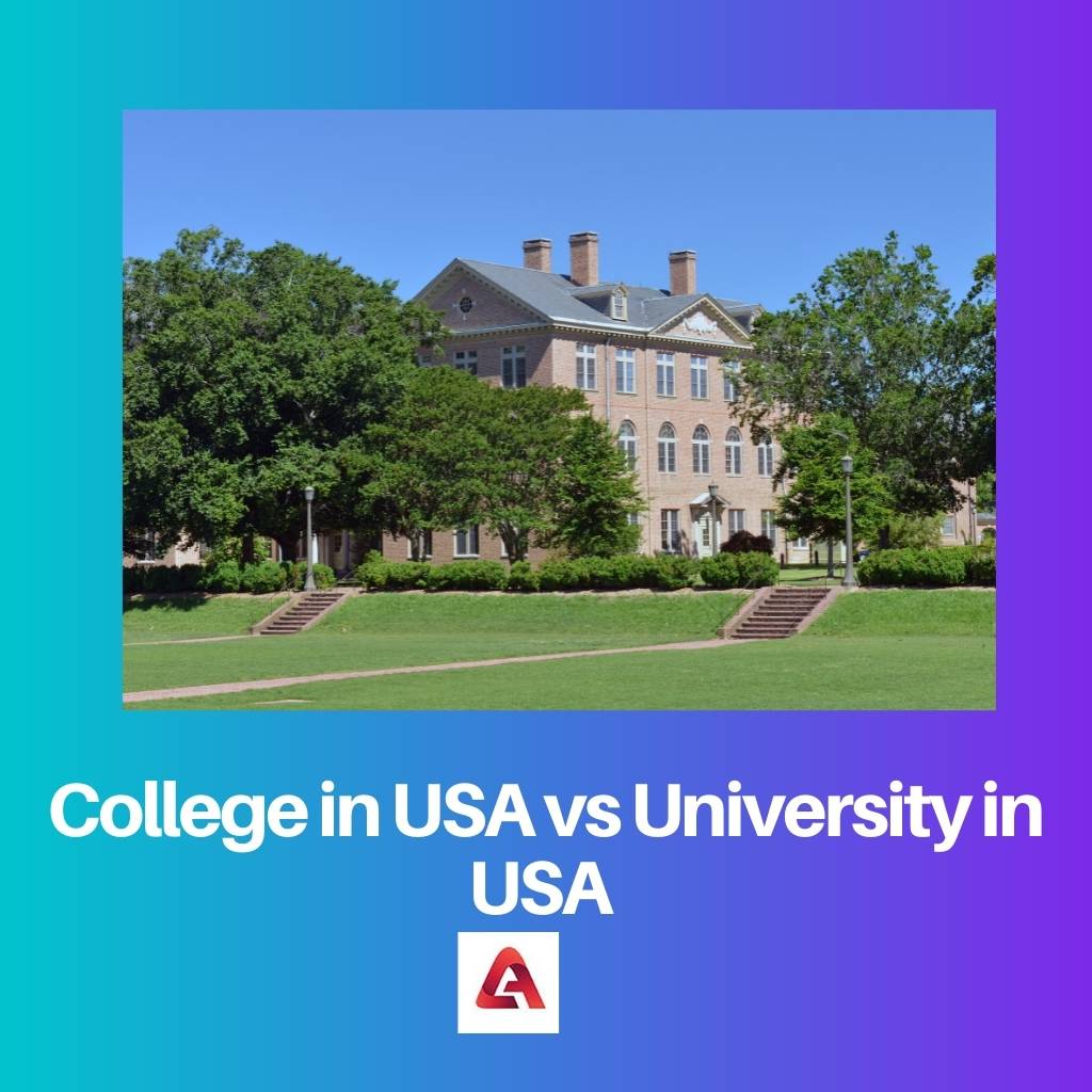 Cao đẳng ở Mỹ so với Đại học ở Mỹ