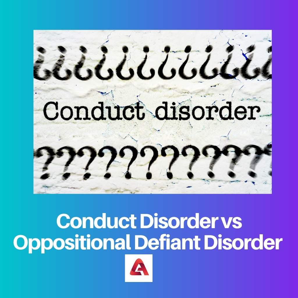 Conduct Disorder vs Oppositional Defiant Disorder
