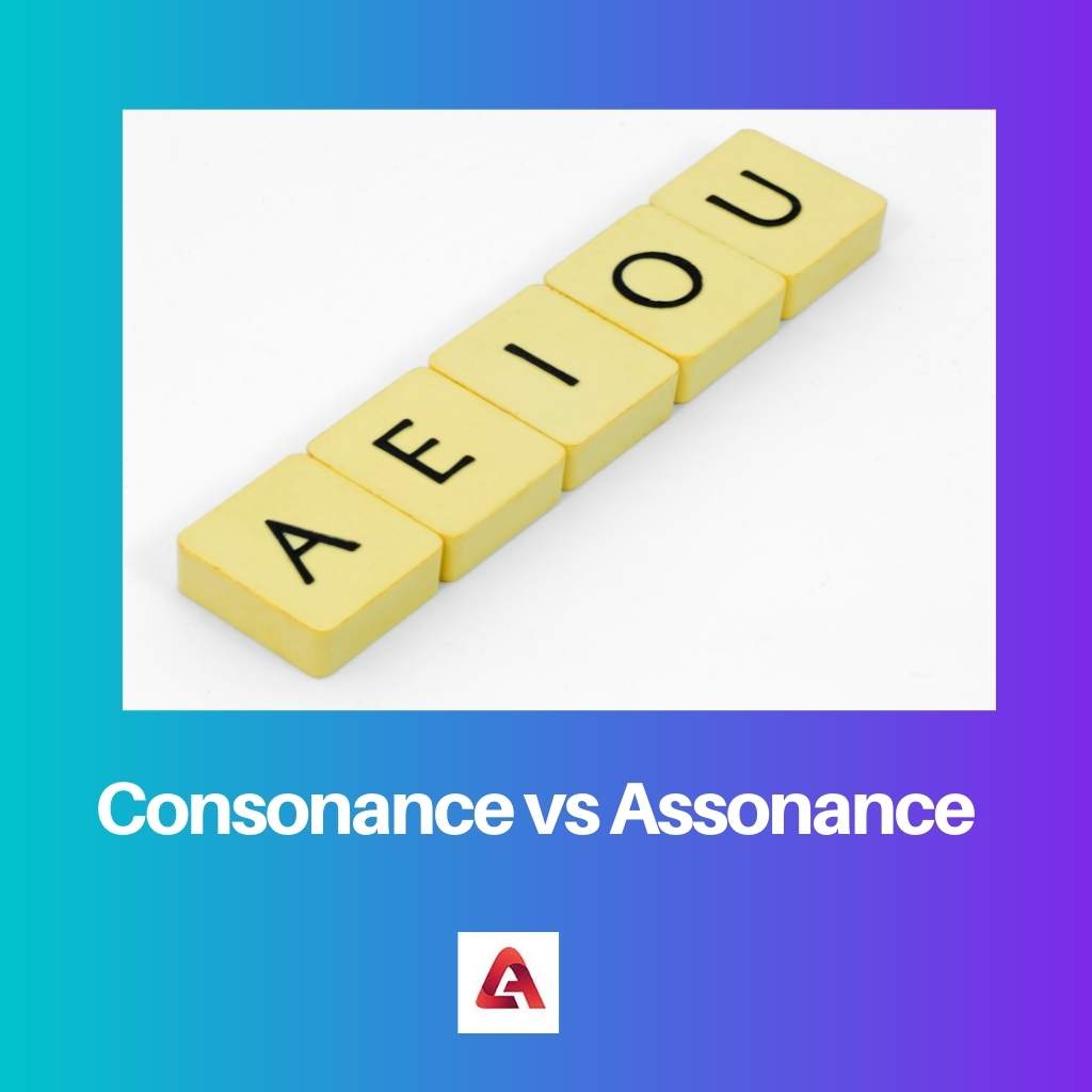 Consonanza vs Assonanza