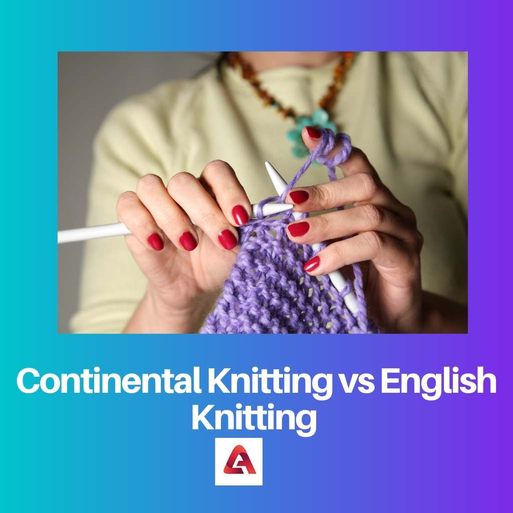 Kontinentální pletení vs anglické pletení