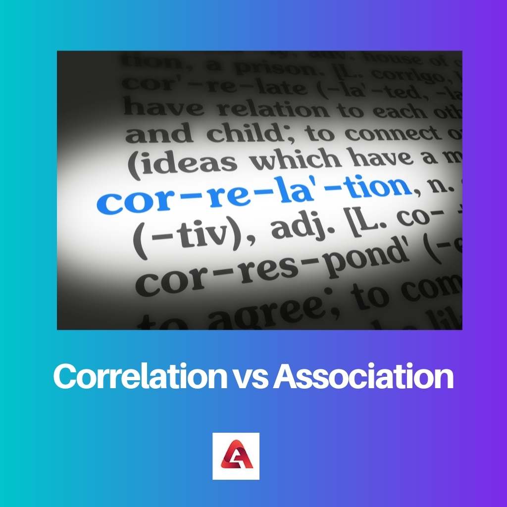 Corrélation vs association
