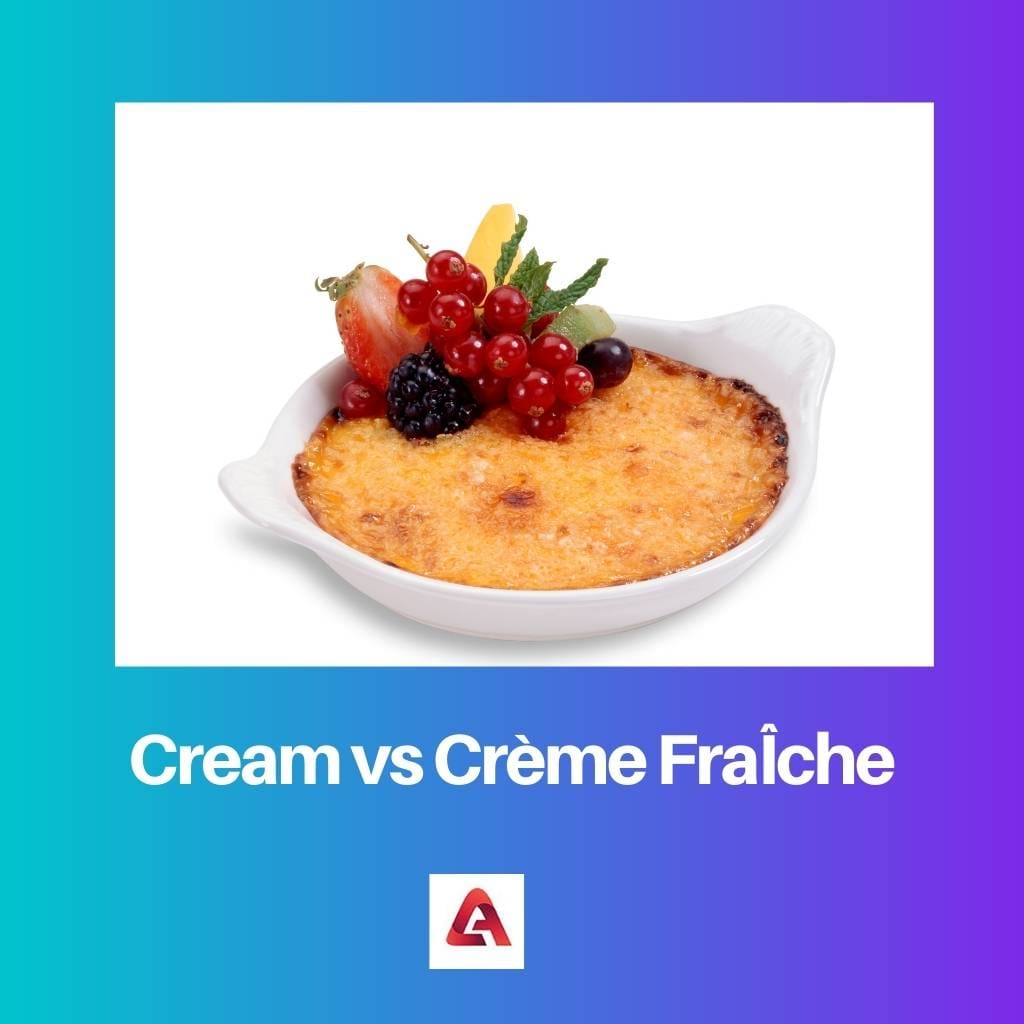Crème versus crème fraîche