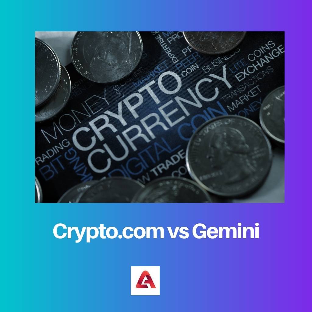 Crypto.com so với Gemini