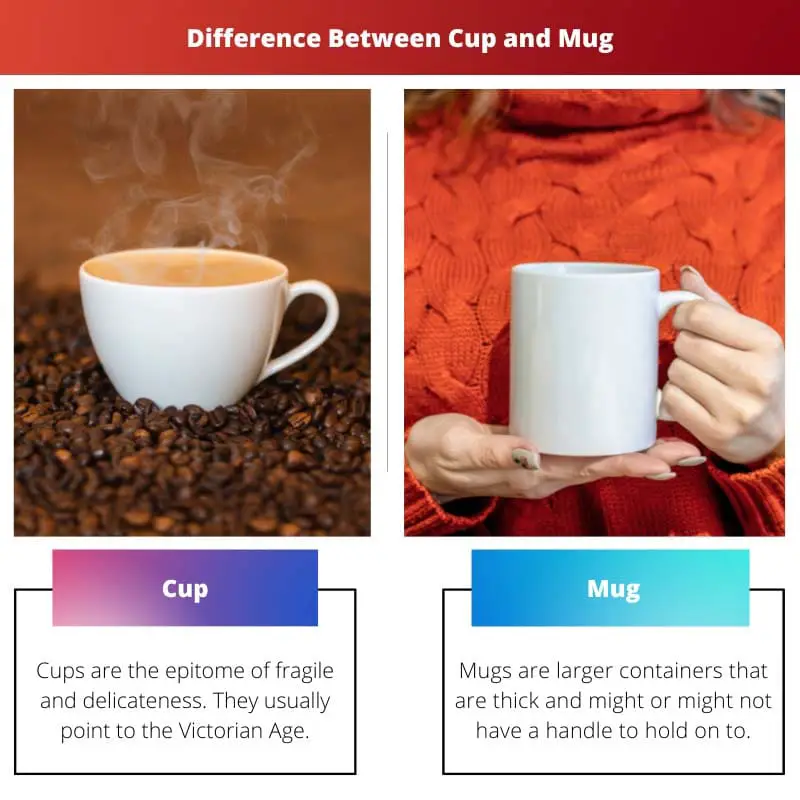 Tasse vs tasse - Différence entre tasse et tasse