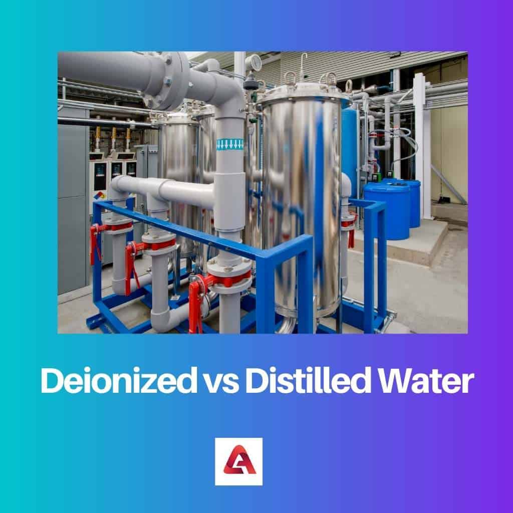 Acqua deionizzata vs acqua distillata: differenza e confronto