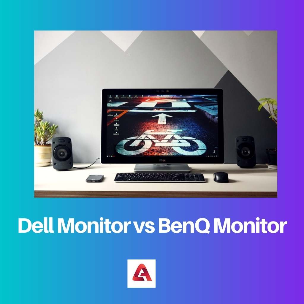 Dell-skærm vs BenQ-skærm