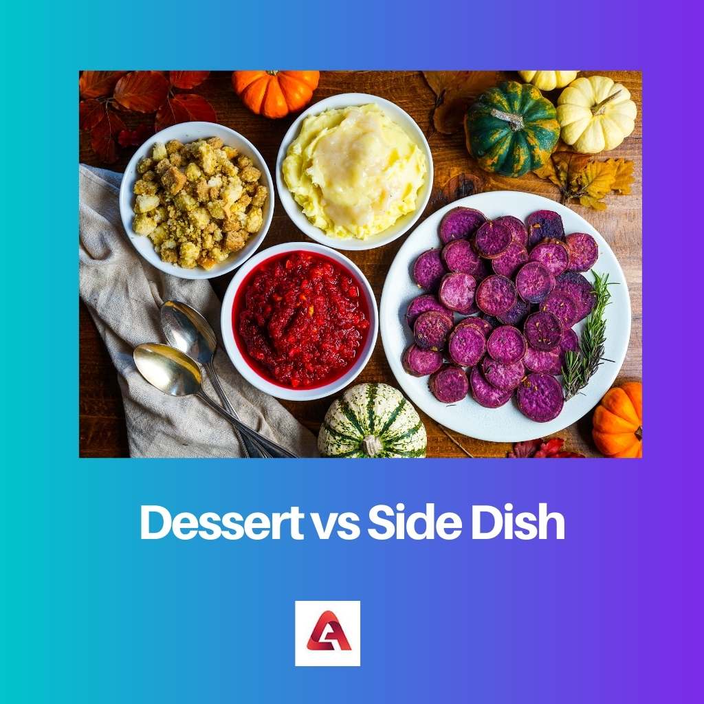Dessert vs accompagnement