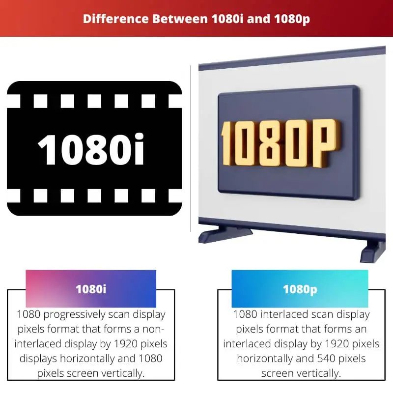 Diferencia entre 1080i y 1080p