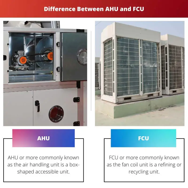Différence entre AHU et FCU