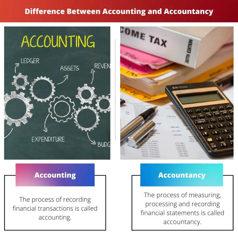 Difference Between Accounting and Accountancy