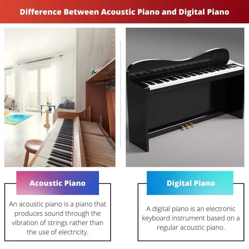 Difference Between Acoustic Piano and Digital Piano