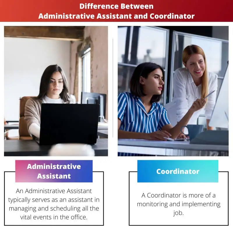 Разница между помощником по административным вопросам и координатором
