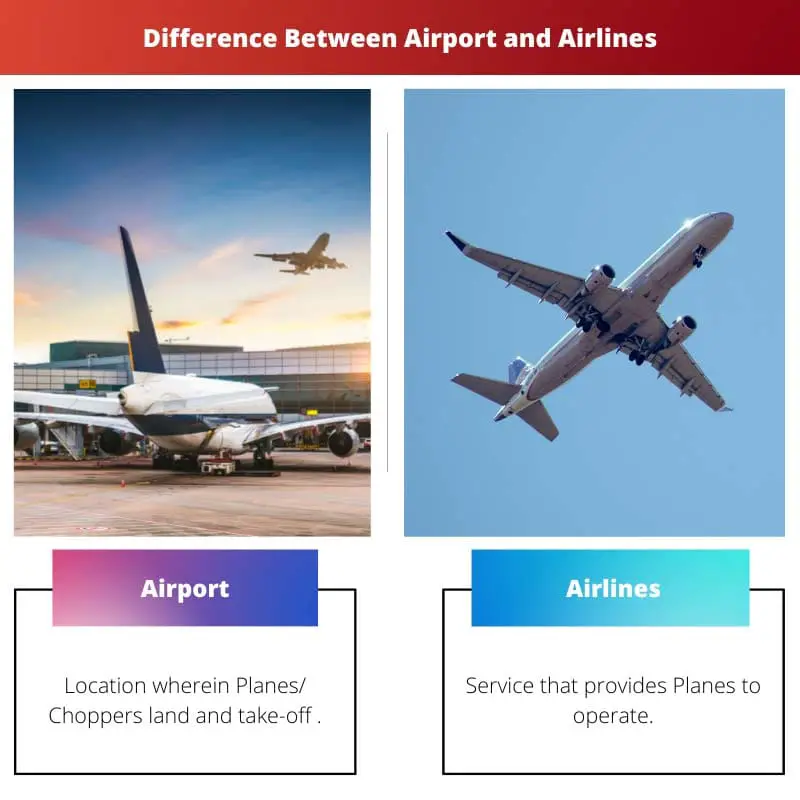 Unterschied zwischen Flughafen und Fluggesellschaften