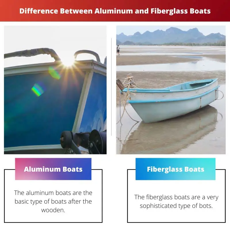 Diferença entre barcos de alumínio e fibra de vidro