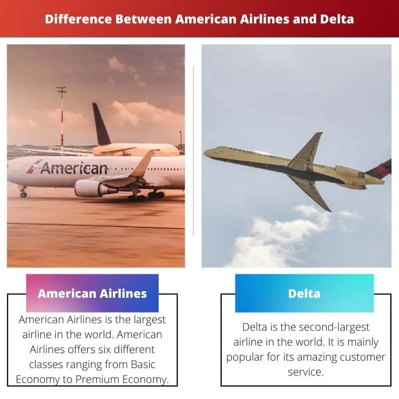 Difference Between American Airlines and Delta