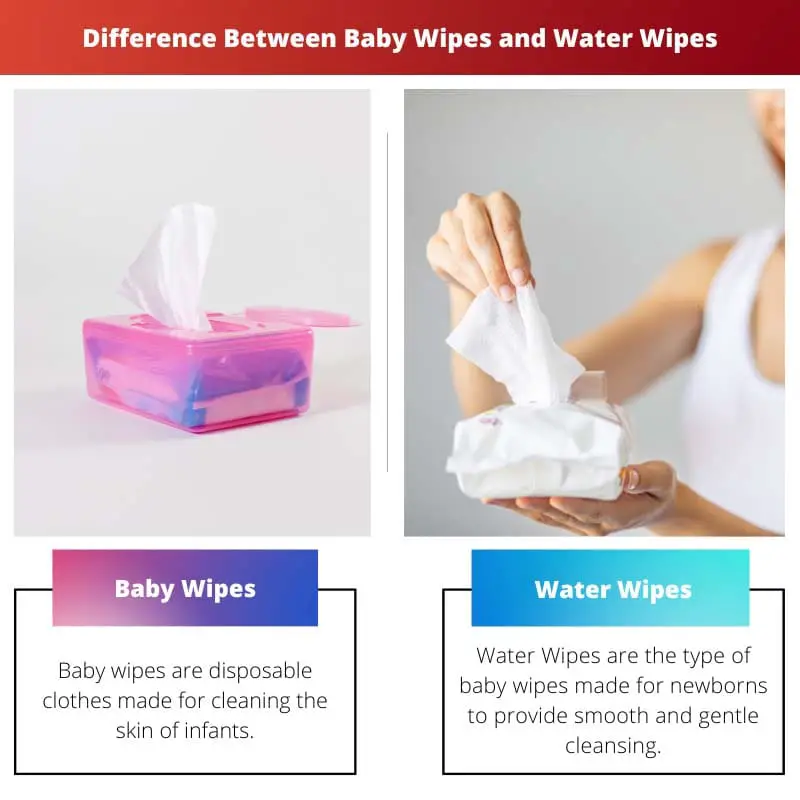 Difference Between Baby Wipes and Water Wipes