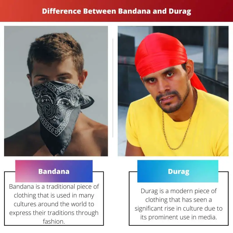 Διαφορά μεταξύ Bandana και Durag