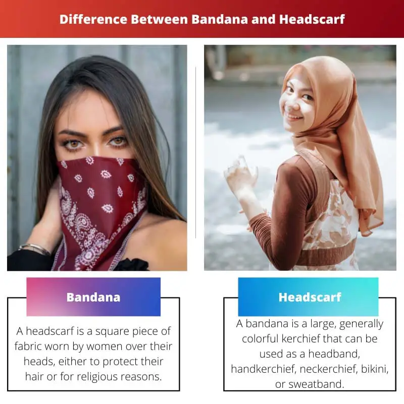 Difference Between Bandana and Headscarf
