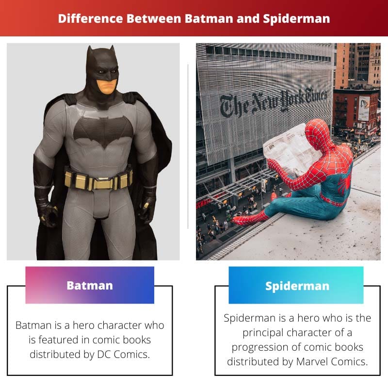 الفرق بين باتمان و سبايدرمان