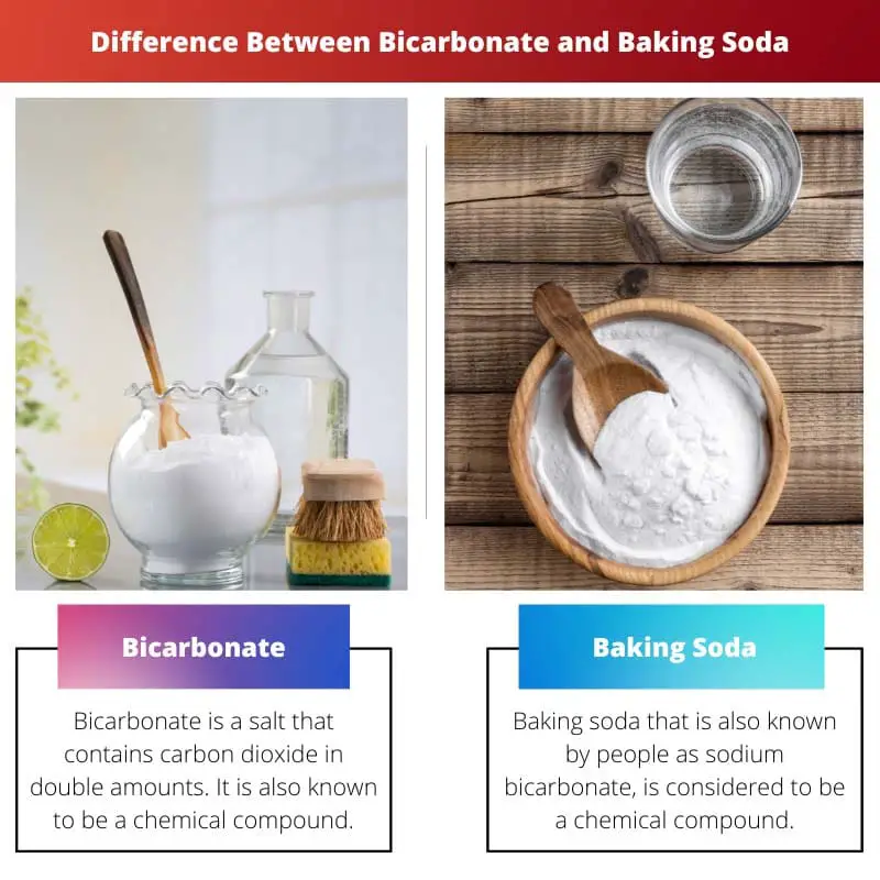 Différence entre le bicarbonate et le bicarbonate de soude