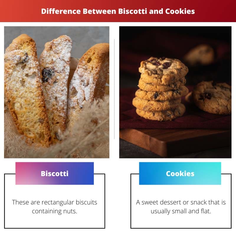 Verschil tussen biscotti en koekjes