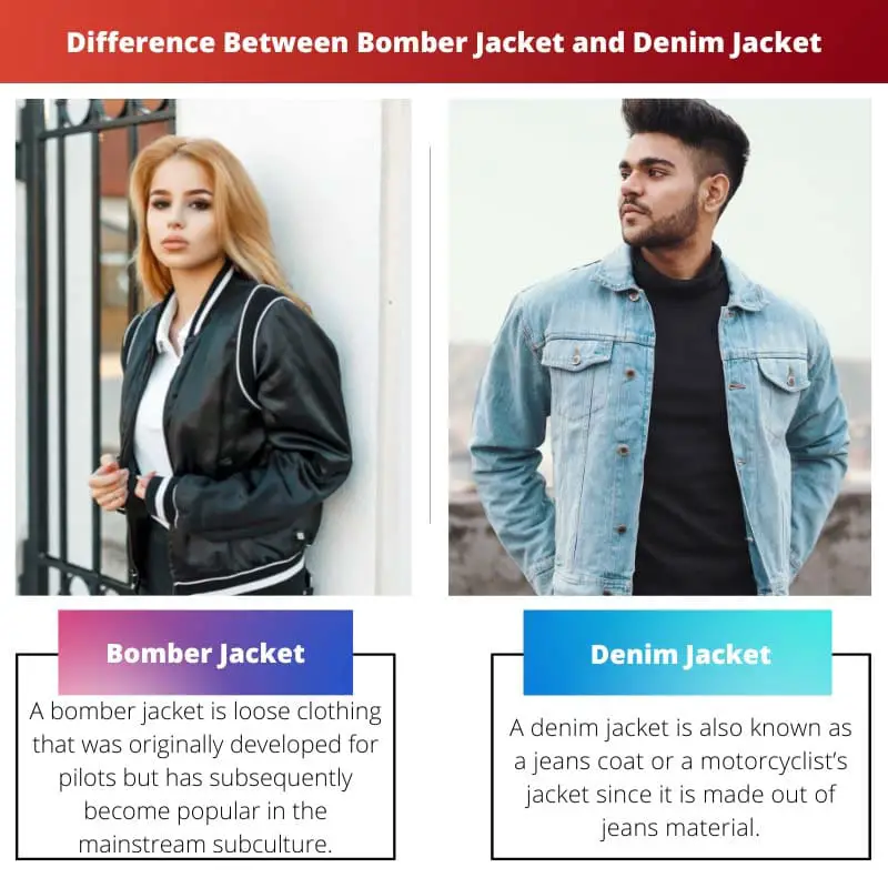 Diferença entre jaqueta bomber e jaqueta jeans