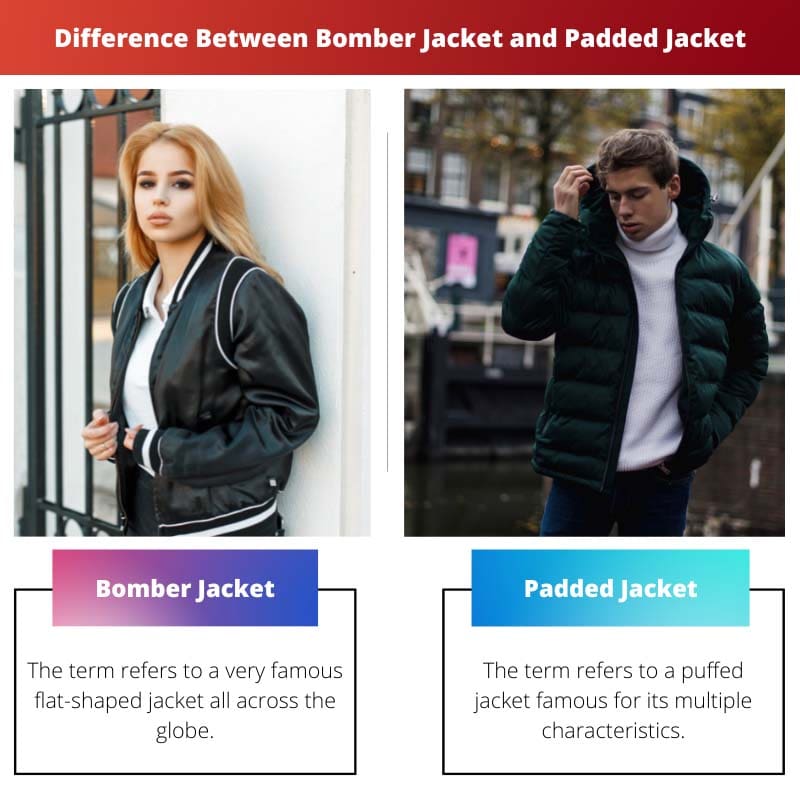Diferencia entre chaqueta bomber y chaqueta acolchada