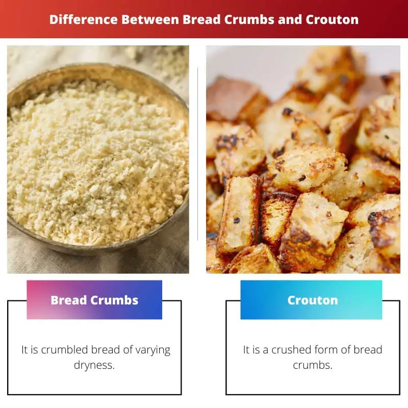 Perbedaan Antara Remah Roti dan Crouton