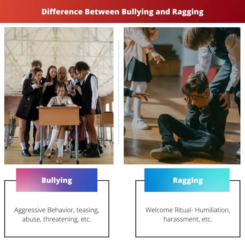 Difference Between Bullying and Ragging