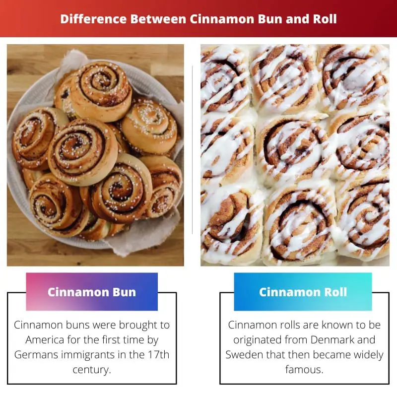 Difference Between Cinnamon Bun and Roll
