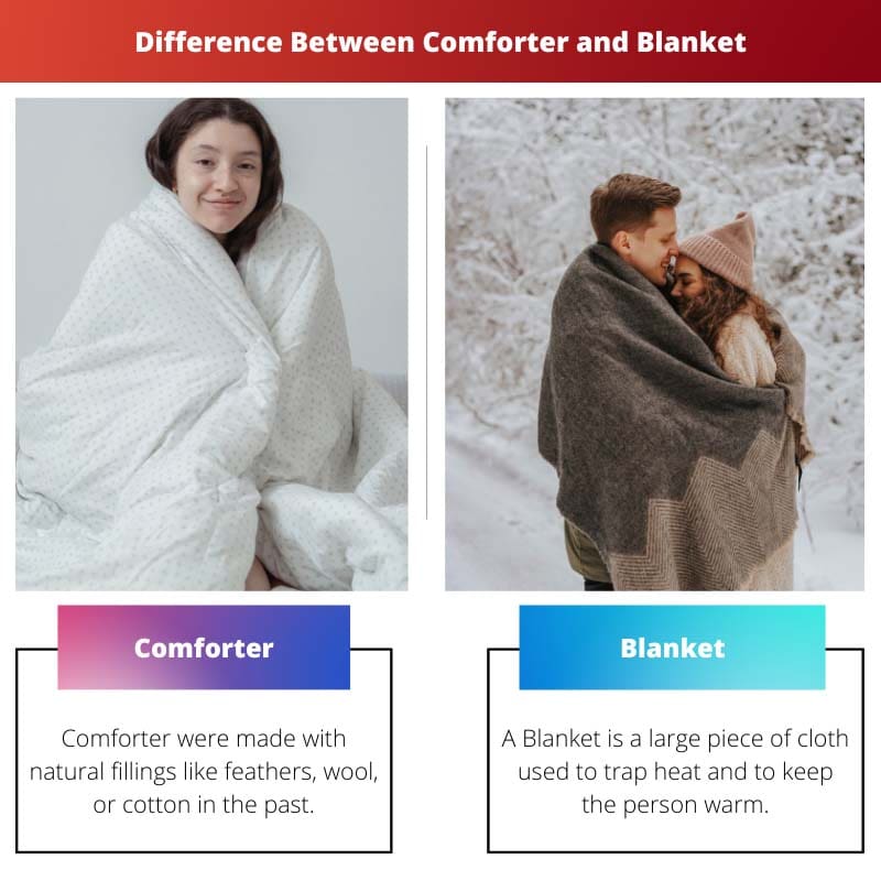 Differenza tra piumino e coperta