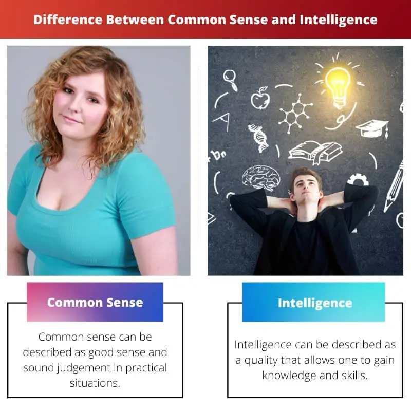 Difference Between Common Sense and Intelligence