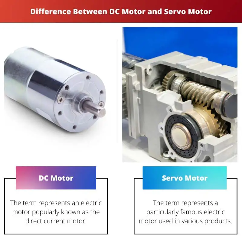Diferença entre motor DC e servo motor