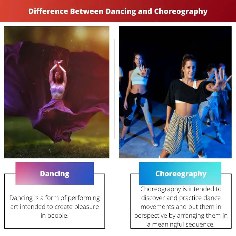 Atšķirība starp dejošanu un horeogrāfiju