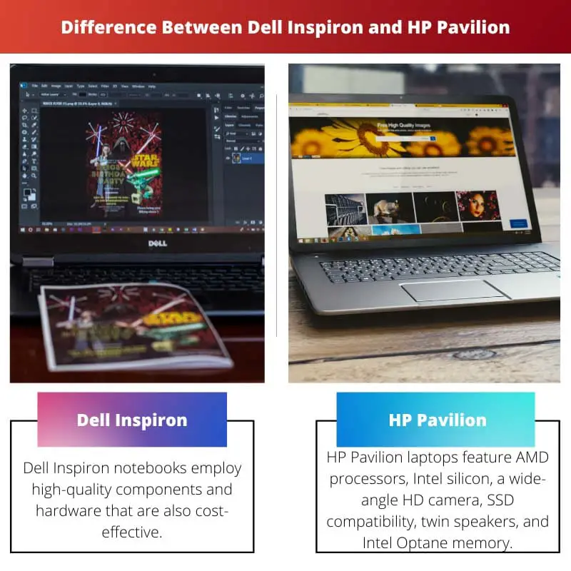 Rozdíl mezi Dell Inspiron a HP Pavilion