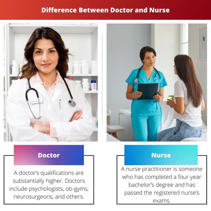 Verschil tussen dokter en verpleegster