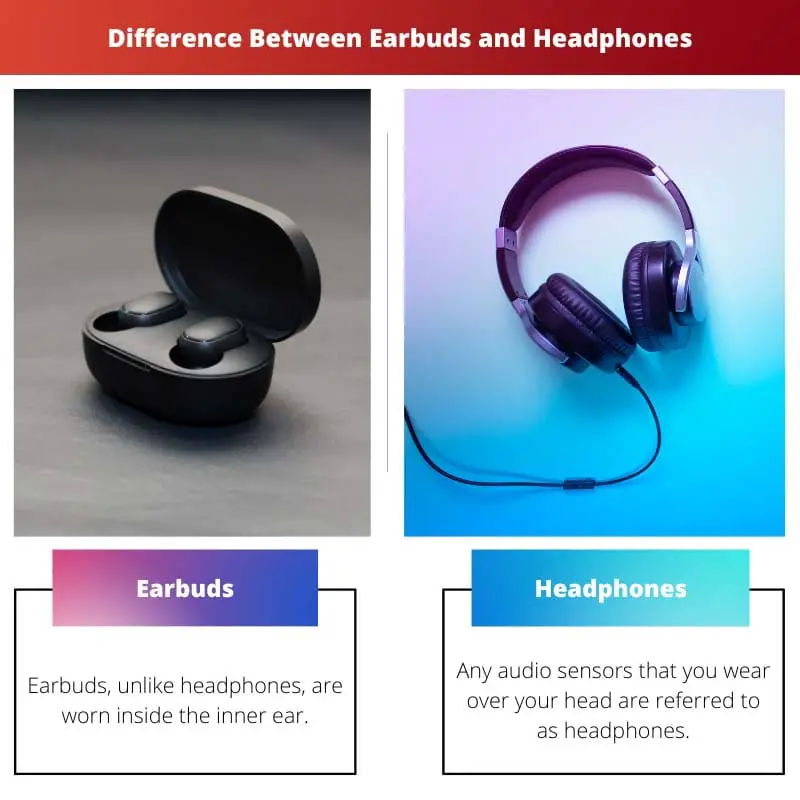 Difference Between Earbuds and Headphones