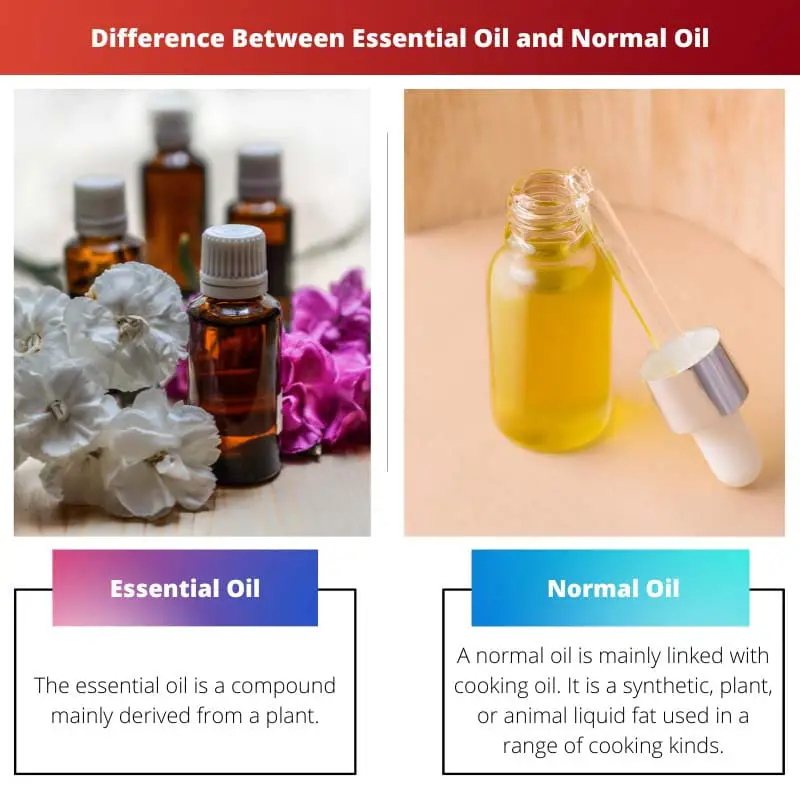 Difference Between Essential Oil and Normal Oil
