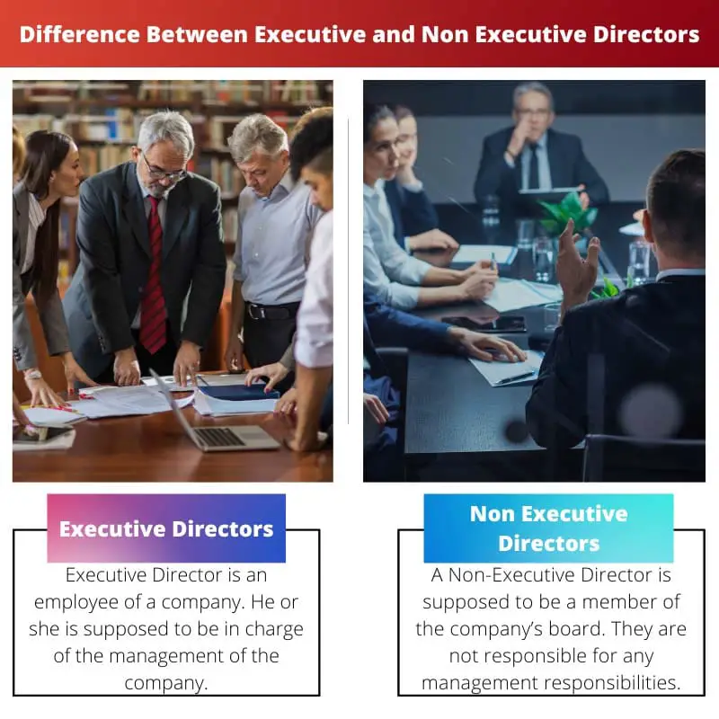 Diferencia entre directores ejecutivos y no ejecutivos