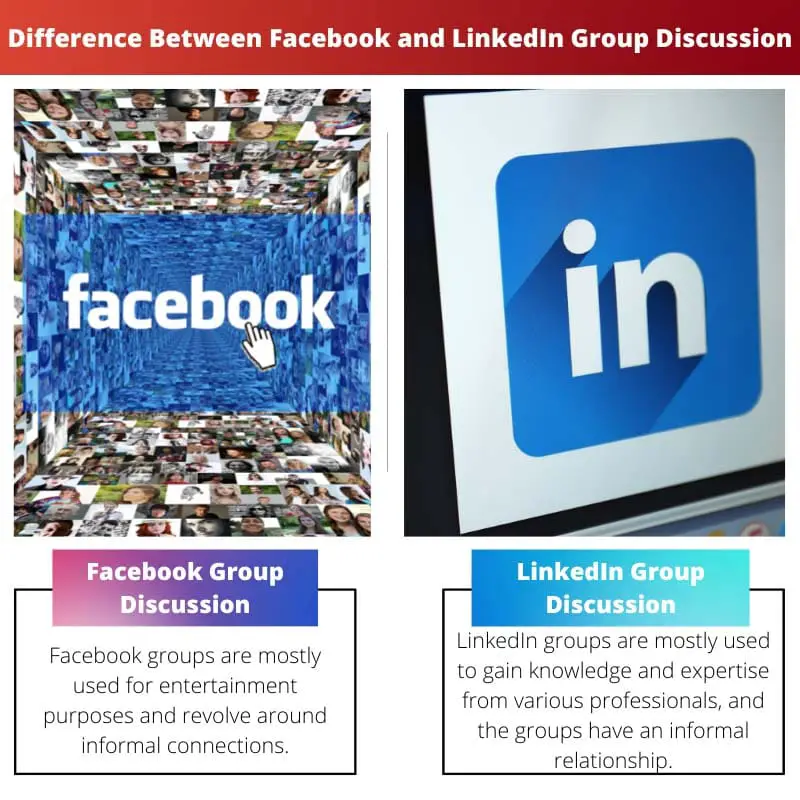 Difference Between Facebook and LinkedIn Group Discussion