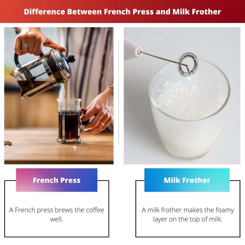 Difference Between French Press and Milk Frother