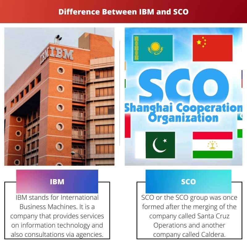 Difference Between IBM and SCO
