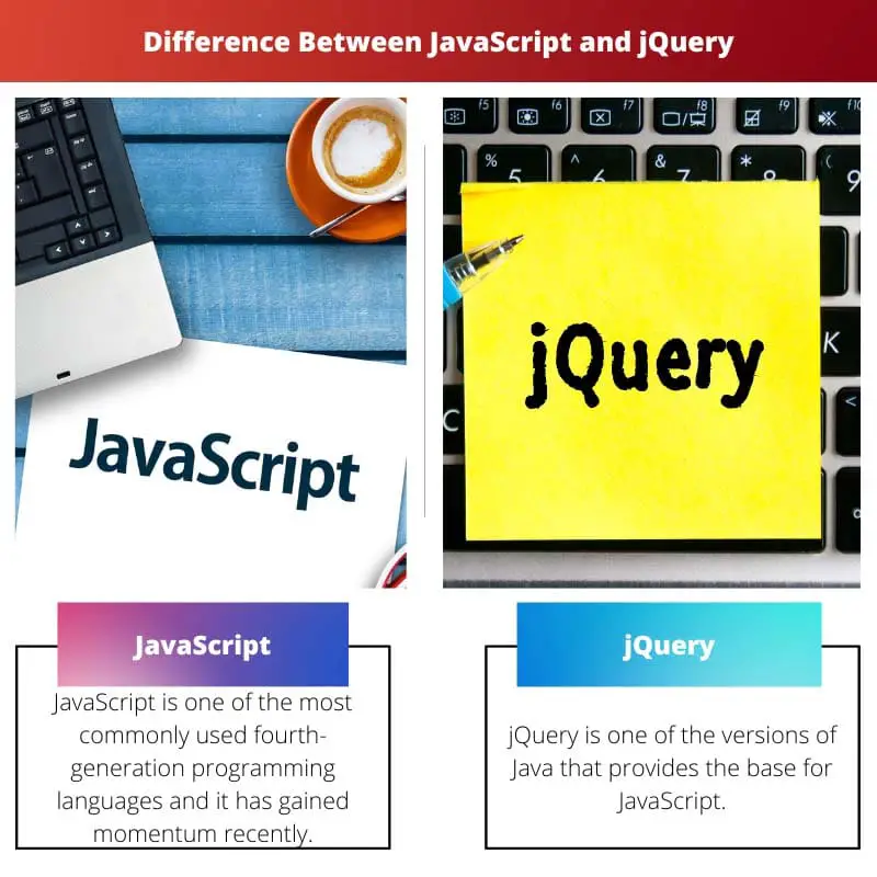 Erinevus JavaScripti ja jQuery vahel