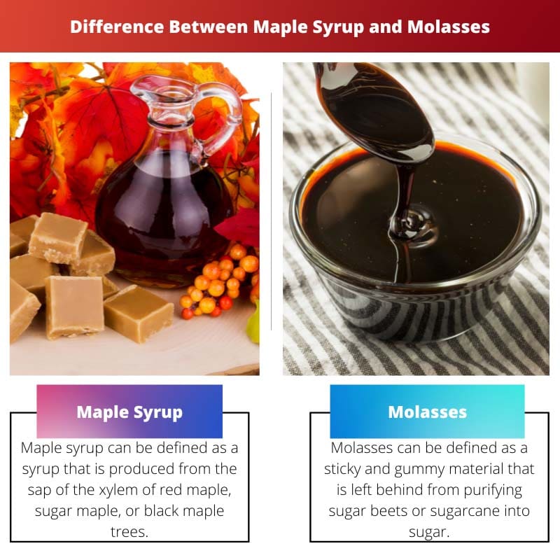 Perbedaan Antara Sirup Maple dan Molase