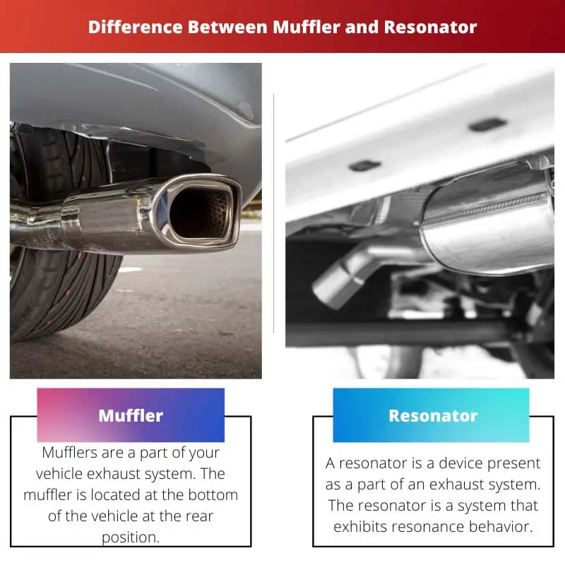 Difference Between Muffler and Resonator