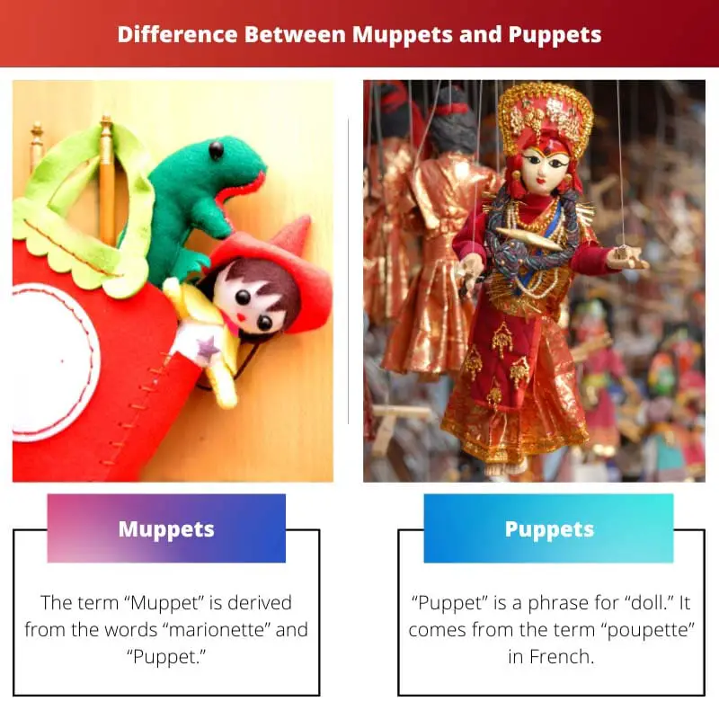 Erinevus muppetite ja nukkude vahel